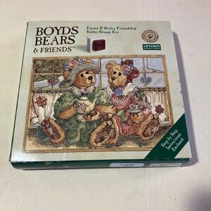 Boyd’s Bears and Friends Emma and Bailey Friendship Rubber Stamp Kit